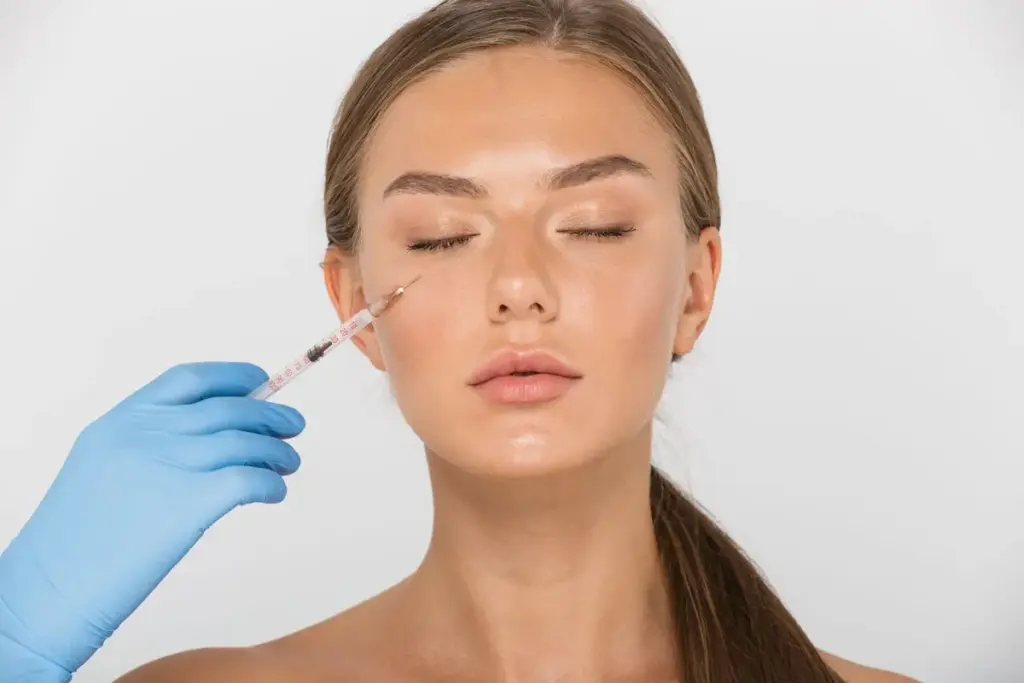 A women receiving the Botox Treatment at Brandish Clinic Facial and Skin Rejuvenation in La Jolla, California