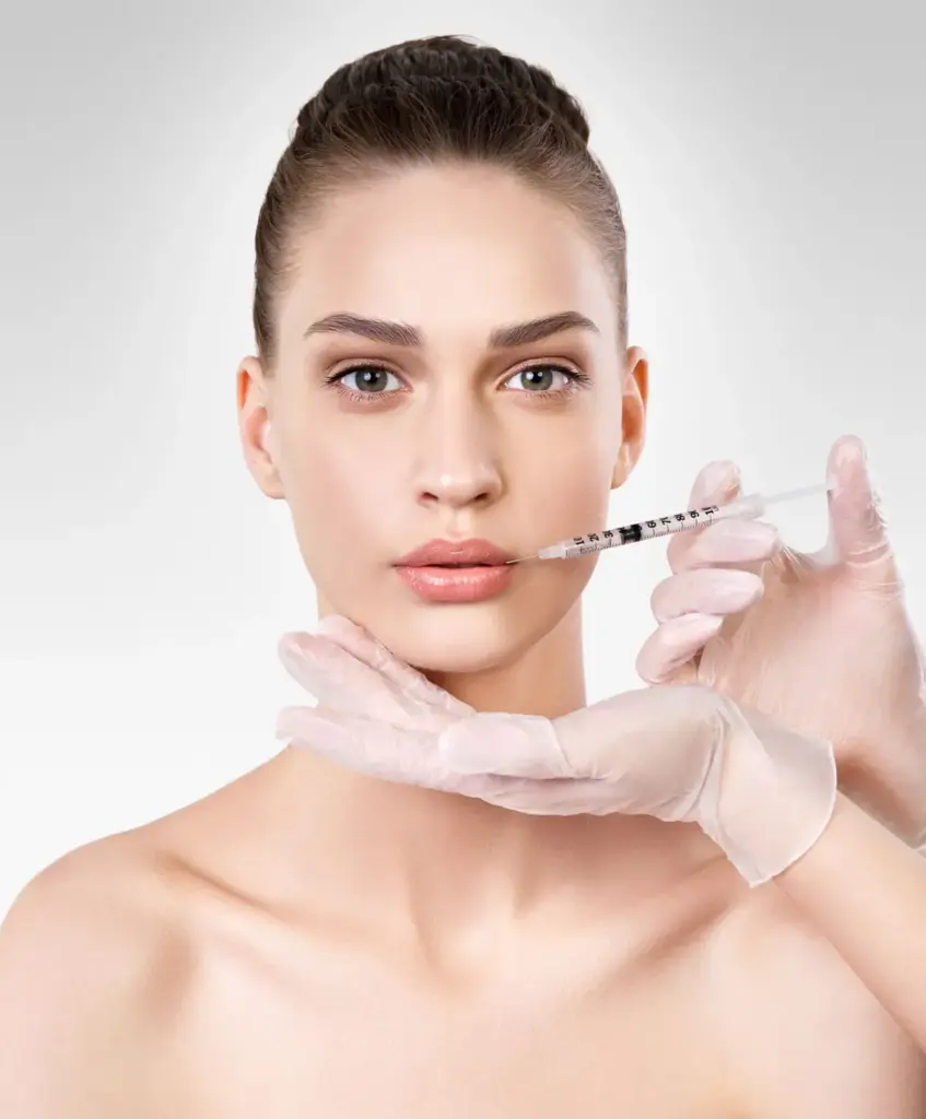 A women receiving Volbella Treatments at Brandish Clinic Facial and Skin Rejuvenation in La Jolla, California