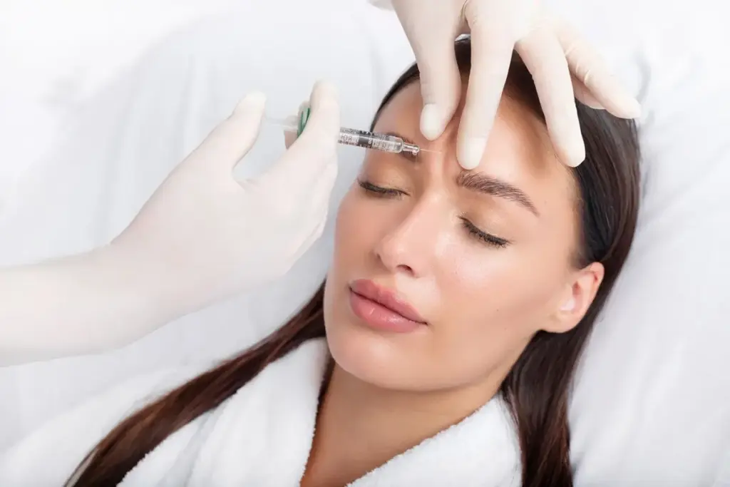 Woman Receiving Dermal Fillers Collagen Production At Brandish Clinic Facial and Skin Rejuvenation in La Jolla, CA