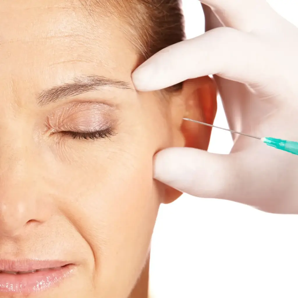 Woman Receiving Botox Treatments at Brandish Clinic Facial and Skin Rejuvenation in La Jolla, CA