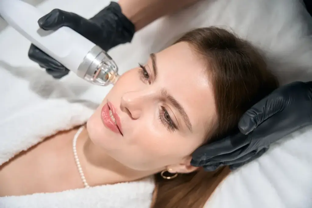 A women receiving the Microneedling Treatment at Brandish Clinic Facial and Skin Rejuvenation in La Jolla, California