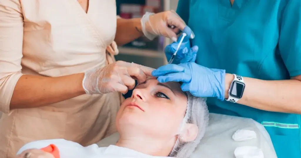 Women receiving Neuromodulators Treatment at Brandish Clinic Facial and Skin Rejuvenation in La Jolla, CA